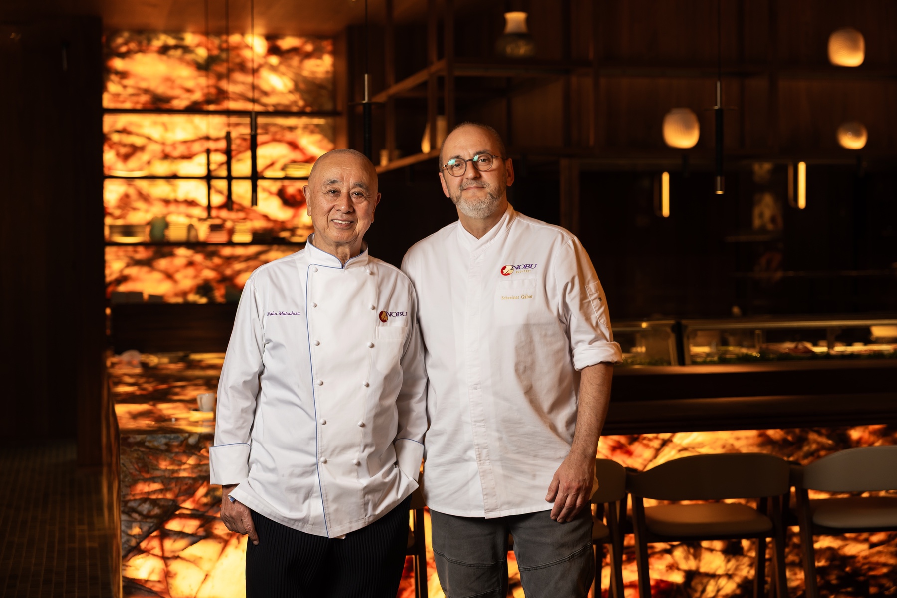 Chef Nobu Matsuhisa and Executive Chef Gábor Schreiner